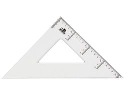 Escuadra Liderpapel 30 cm Plastico Cristal
