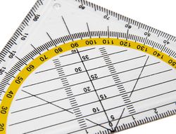 Escuadra Liderpapel Geometria 16 cm Plastico Cristal