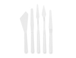Espatula para pintura liderpapel de plastico juego de 5 unidades tamańos surtidos