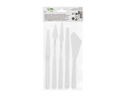 Espatula para pintura liderpapel de plastico juego de 5 unidades tamańos surtidos