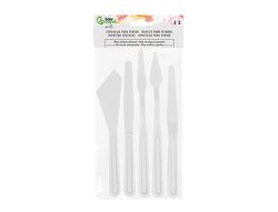 Espatula para pintura liderpapel de plastico juego de 5 unidades tamańos surtidos