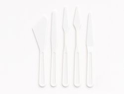Espatula para pintura liderpapel de plastico juego de 5 unidades tamańos surtidos