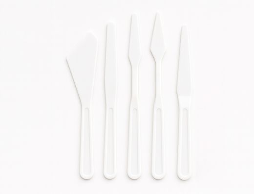 Espatula para pintura liderpapel de plastico juego de 5 unidades tamańos surtidos