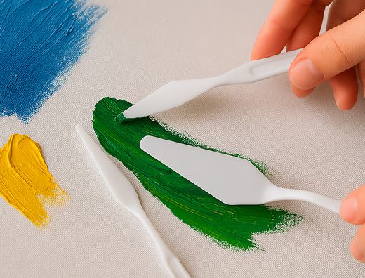 Espatula para pintura liderpapel de plastico juego de 5 unidades tamańos surtidos