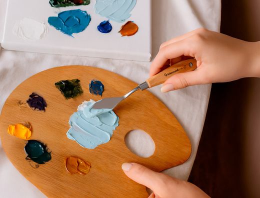 Espatula para pintura liderpapel metalica mango de madera juego de 5 unidades tamańos surtidos certificado
