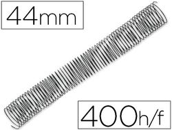 Espiral metalico q-connect 64 5:1 44mm 1,2mm caja de 25 unidades