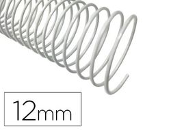 Espiral metalico q-connect blanco 64 5:1 12 mm 1mm caja de 200 unidades