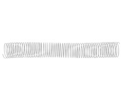Espiral metalico q-connect blanco 64 5:1 6 mm 1mm caja de 200 unidades