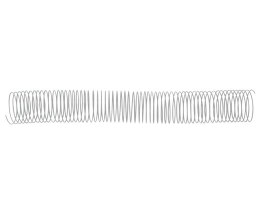 Espiral metalico q-connect blanco 64 5:1 6 mm 1mm caja de 200 unidades