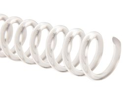 Espiral plastico q-connect transparente 32 5:1 10mm (1,8mm) Caja de 100 u.