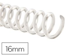 Espiral plastico q-connect transparente 32 5:1 16mm 2mm
