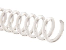 Espiral plastico q-connect transparente 32 5:1 20mm (2mm) Caja de 100 u.