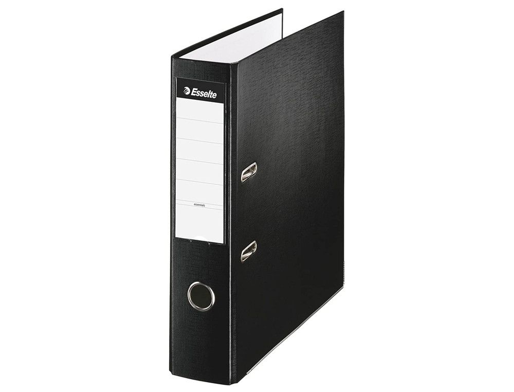 ESSELTE Archivador Palanca Folio Lomo 75mm Negro 42304