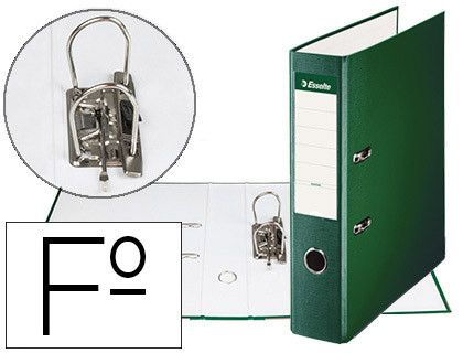ESSELTE Archivador Palanca Folio Lomo 75mm Verde 42302