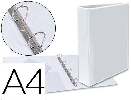 ESSELTE Carpeta anillas Gama plus A4 4 anillas 40 mm Blanco BL1460