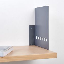 Estanteria Gris Con Laterales Metálicos