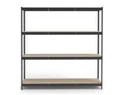 Estanteria metalica ar stocker 200x200x70 cm 4 estantes 450 kg por estante bandeja de madera sin