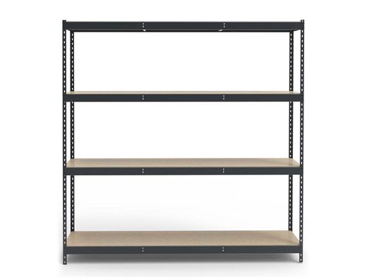 Estanteria metalica ar stocker 200x200x70 cm 4 estantes 450 kg por estante bandeja de madera sin