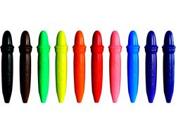 Estuche 10 super ceras giotto be-be lavables colores variados Fila