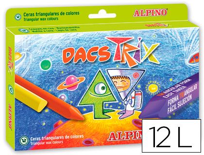 Estuche 12 ceras dacs trix colores variados Dacs