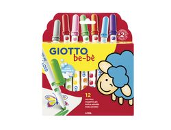 Estuche 12 rotuladores giotto be-be colores variados Fila