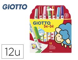 Estuche 12 rotuladores giotto be-be colores variados Fila