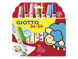 Estuche 12 rotuladores giotto be-be colores variados Fila