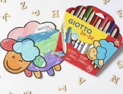 Estuche 12 rotuladores giotto be-be colores variados Fila