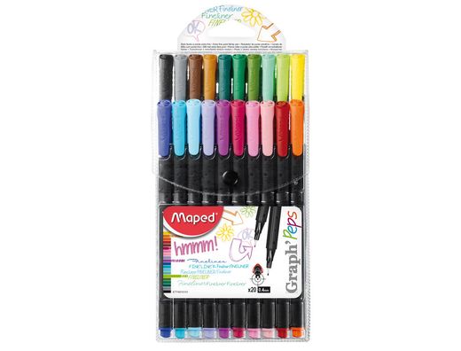 Estuche 20 rotuladores de escritura punta fina 0,4mm 749151