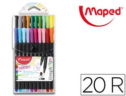 Estuche 20 rotuladores de escritura punta fina 0,4mm 749151