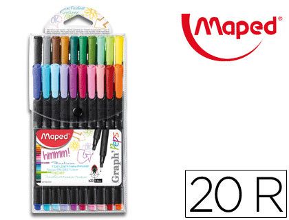 Estuche 20 rotuladores de escritura punta fina 0,4mm 749151