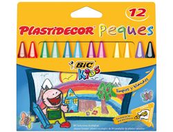 Estuche de 12 plastidecor PEQUES Triangulares de colores Bic