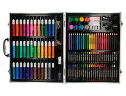 Estuche de pintura liderpapel aluminio 150 piezas maletin 37,8x29,7x4,6 cm