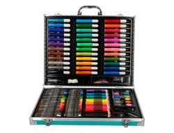 Estuche de pintura liderpapel aluminio 150 piezas maletin 37,8x29,7x4,6 cm
