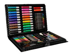 Estuche de pintura liderpapel plastico 86 piezas 34x23x3,2 cm