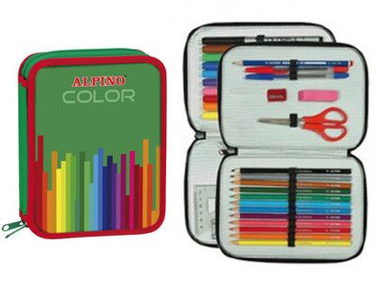 Estuche pequeño doble verde Alpino