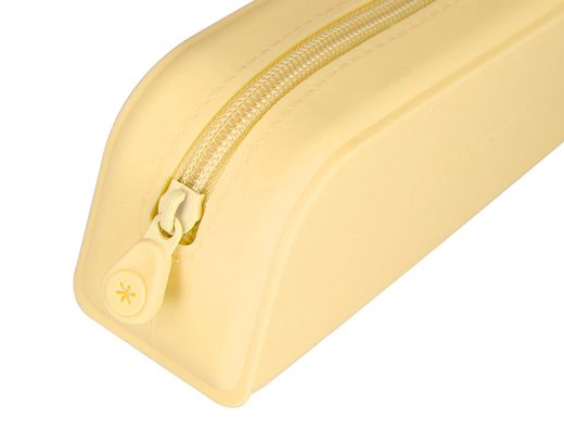 Estuche portatodo antartik prisma silicona soft rectangular 185x50x75 mm color amarillo