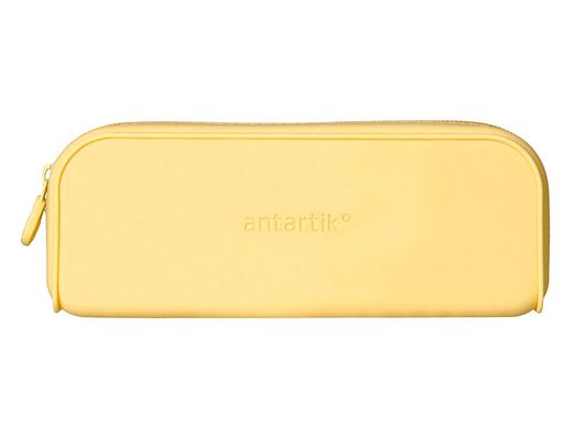 Estuche portatodo antartik prisma silicona soft rectangular 185x50x75 mm color amarillo
