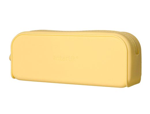 Estuche portatodo antartik prisma silicona soft rectangular 185x50x75 mm color amarillo