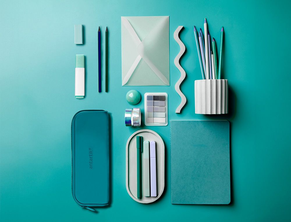 Estuche portatodo antartik prisma silicona soft rectangular 185x50x75 mm color turquesa