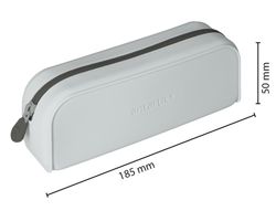 Estuche portatodo antartik prisma silicona soft rectangular 185x50x75 mm gris