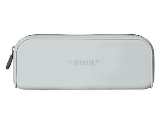 Estuche portatodo antartik prisma silicona soft rectangular 185x50x75 mm gris