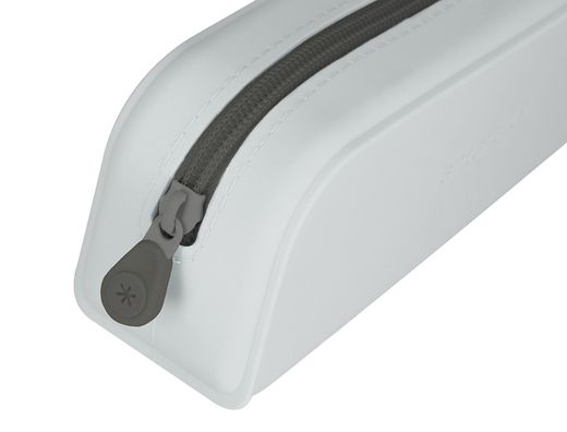 Estuche portatodo antartik prisma silicona soft rectangular 185x50x75 mm gris