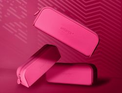 Estuche portatodo antartik prisma silicona soft rectangular 185x50x75 mm rosa fucsia