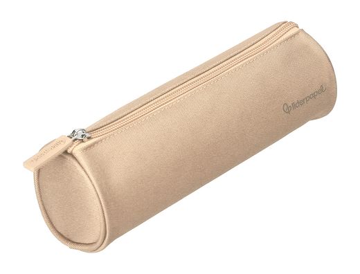 Estuche portatodo liderpapel classic cilindrico ancho 210x70mm crema