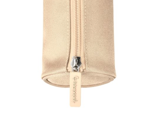 Estuche portatodo liderpapel classic cilindrico ancho 210x70mm crema