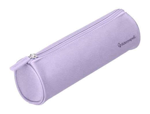 Estuche portatodo liderpapel classic cilindrico ancho 210x70mm lila