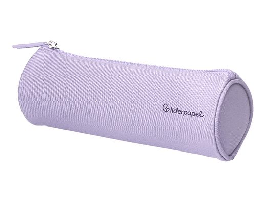 Estuche portatodo liderpapel classic cilindrico ancho 210x70mm lila