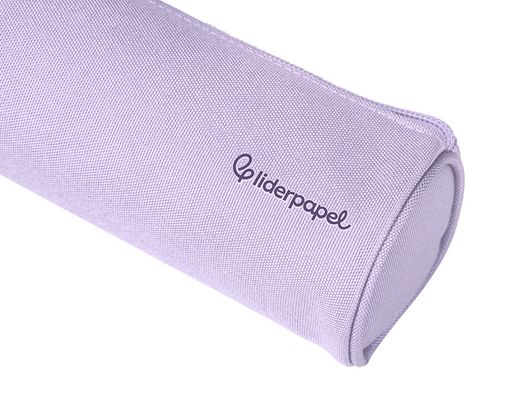 Estuche portatodo liderpapel classic cilindrico ancho 210x70mm lila