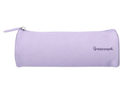 Estuche portatodo liderpapel classic cilindrico ancho 210x70mm lila